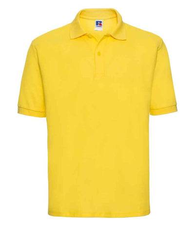 Russell Athletic Poly/Cotton Piqué Polo Shirt - Yellow