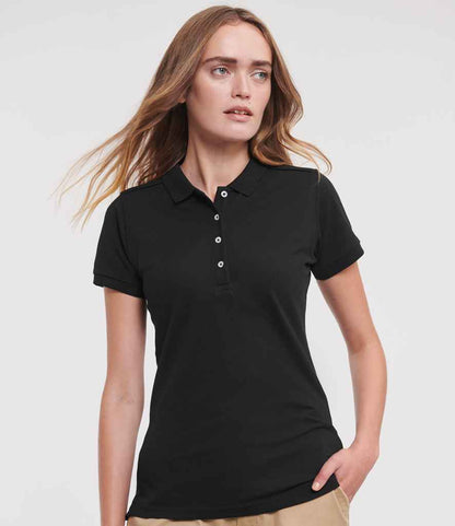 Russell Athletic Ladies Stretch Piqué Polo Shirt