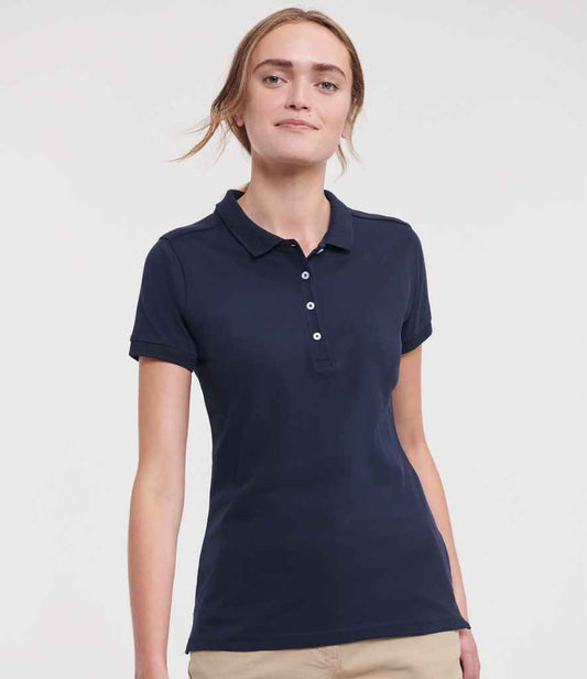 Russell Athletic Ladies Stretch Piqué Polo Shirt