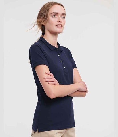 Russell Athletic Ladies Stretch Piqué Polo Shirt