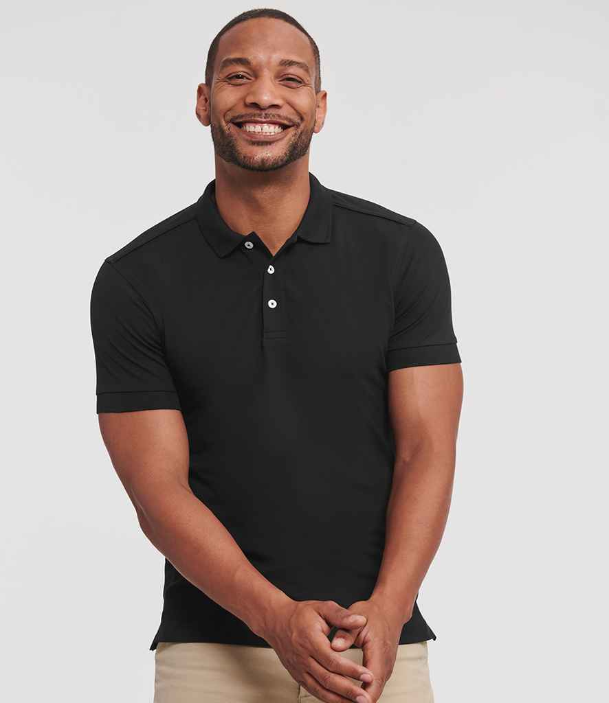 Russell Athletic Stretch Piqué Polo Shirt