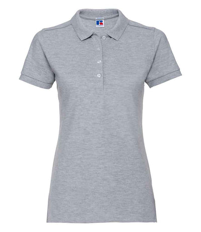 Russell Athletic Ladies Stretch Piqué Polo Shirt - Light Oxford