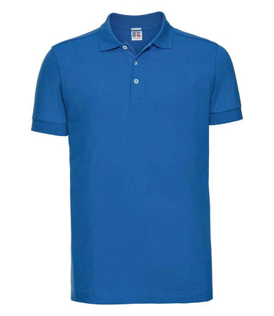 Russell Athletic Stretch Piqué Polo Shirt - Azure