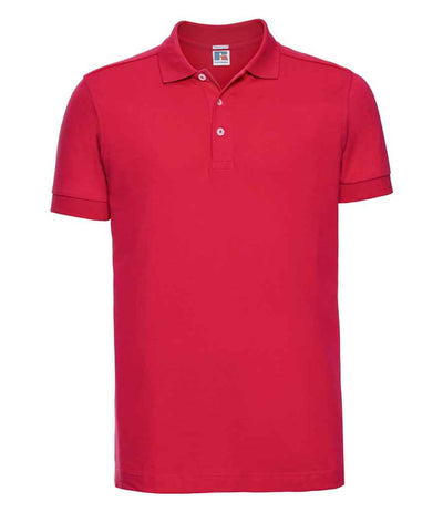 Russell Athletic Stretch Piqué Polo Shirt - Classic Red