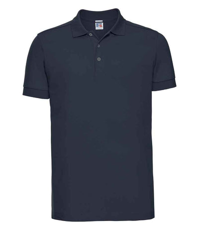 Russell Athletic Stretch Piqué Polo Shirt - French Navy