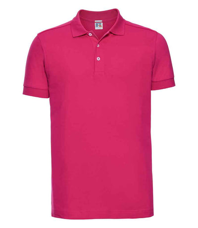 Russell Athletic Stretch Piqué Polo Shirt - Fuchsia