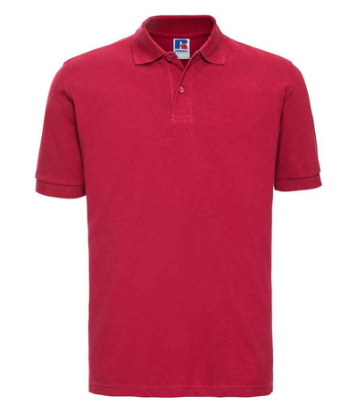 Russell Athletic Classic Cotton Piqué Polo Shirt - Classic Red