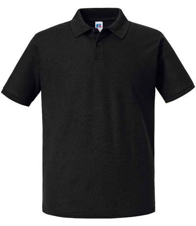 Russell Athletic Authentic Eco Piqué Polo Shirt - Black