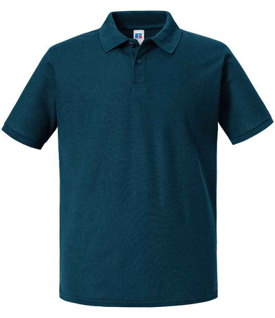 Russell Athletic Authentic Eco Piqué Polo Shirt - Petrol Blue
