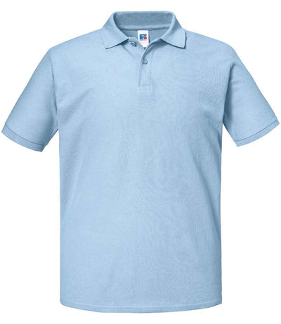 Russell Athletic Authentic Eco Piqué Polo Shirt - Sky Blue