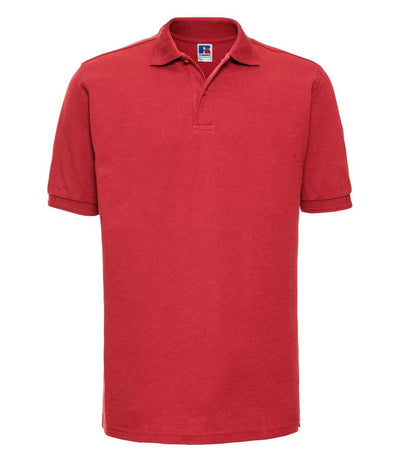 Russell Athletic Hardwearing Poly/Cotton Piqué Polo Shirt - Bright Red