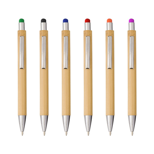 Bamboo and plastic ballpen