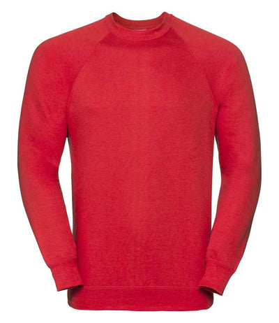 Russell Athletic Raglan Sweatshirt - Bright Red