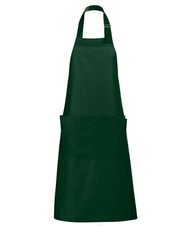 SOL'S Gala Long Bib Apron - Bottle Green