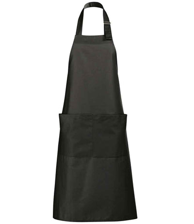 SOL'S Gala Long Bib Apron - Dark Grey