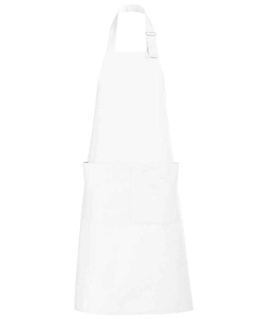 SOL'S Gala Long Bib Apron - White