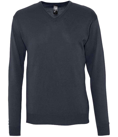SOL'S Galaxy Cotton Acrylic V Neck Sweater - Navy