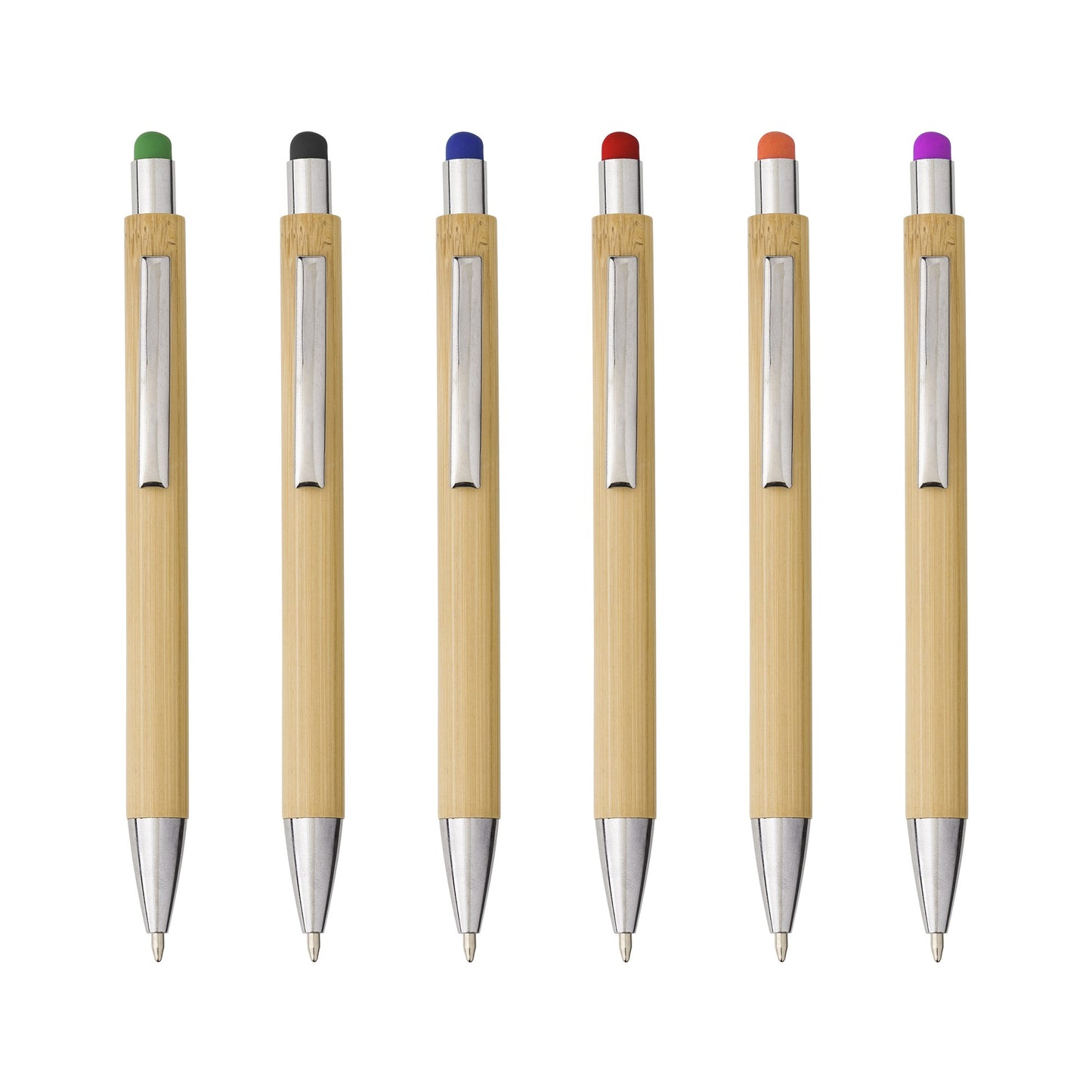 Bamboo and plastic ballpen
