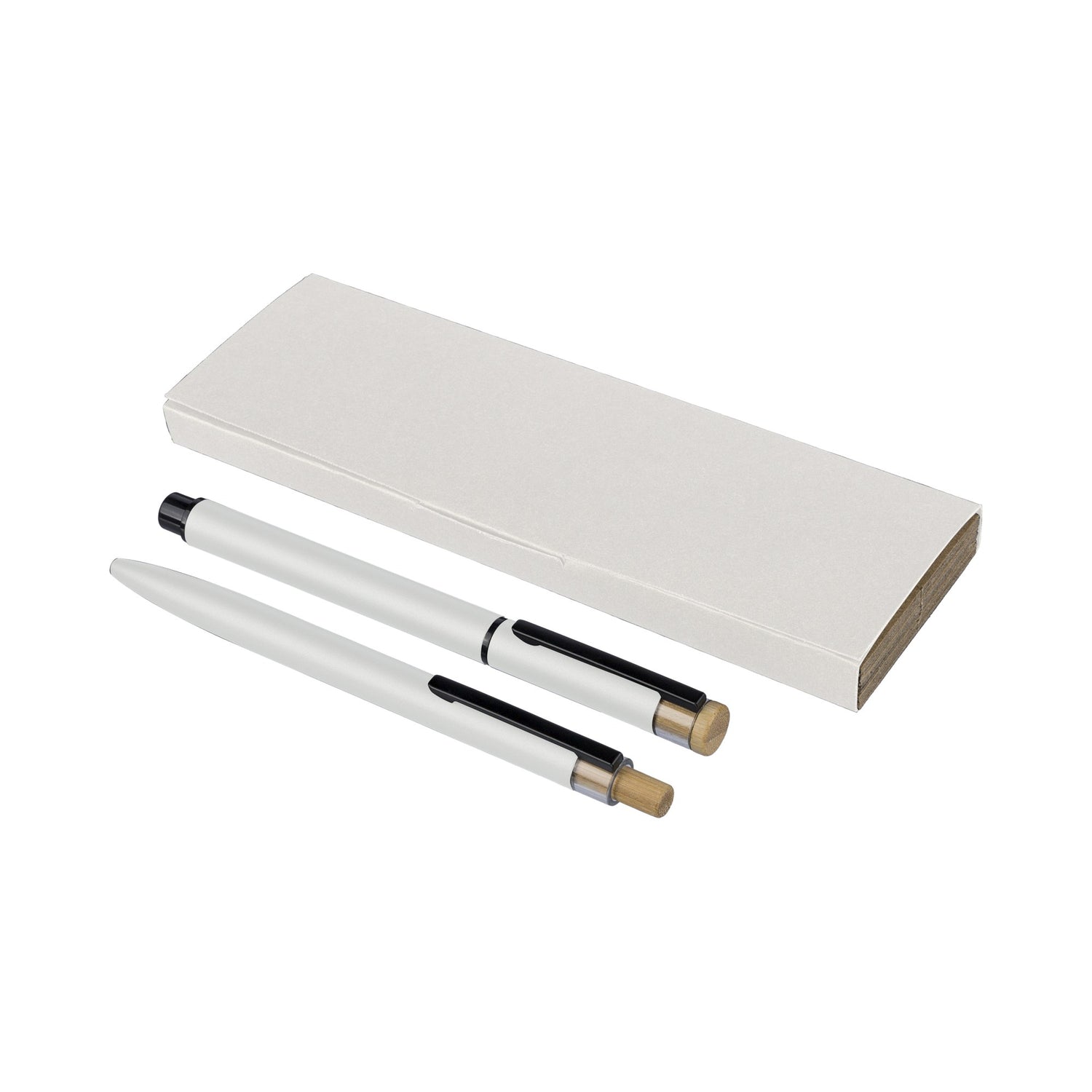 Recycled aluminium pen set