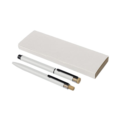 Recycled aluminium pen set