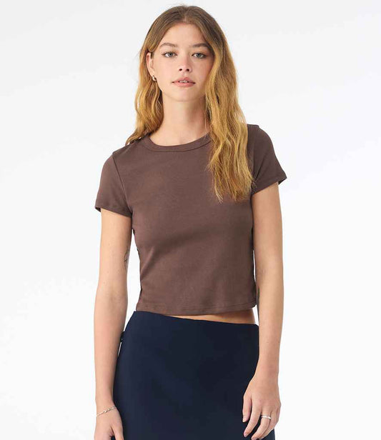 Bella Ladies Micro Rib Baby T-Shirt