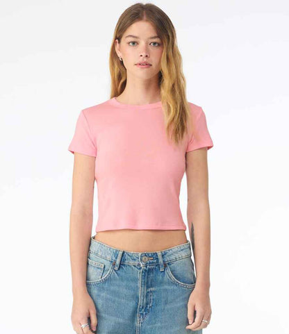 Bella Ladies Micro Rib Baby T-Shirt