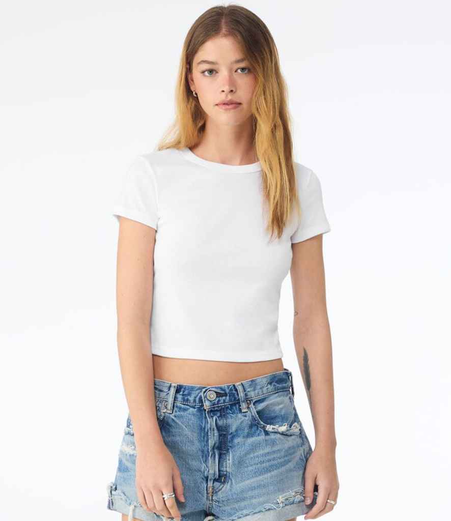 Bella Ladies Micro Rib Baby T-Shirt