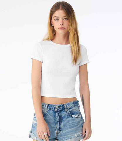 Bella Ladies Micro Rib Baby T-Shirt
