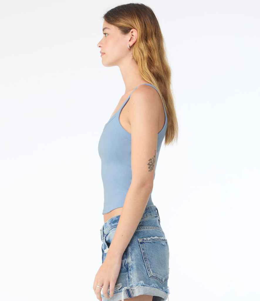 Bella Ladies Micro Rib Spaghetti Strap Tank Top