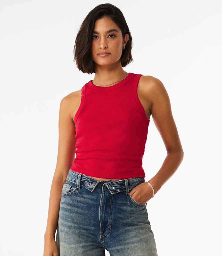 Bella Ladies Micro Rib Racer Tank Top