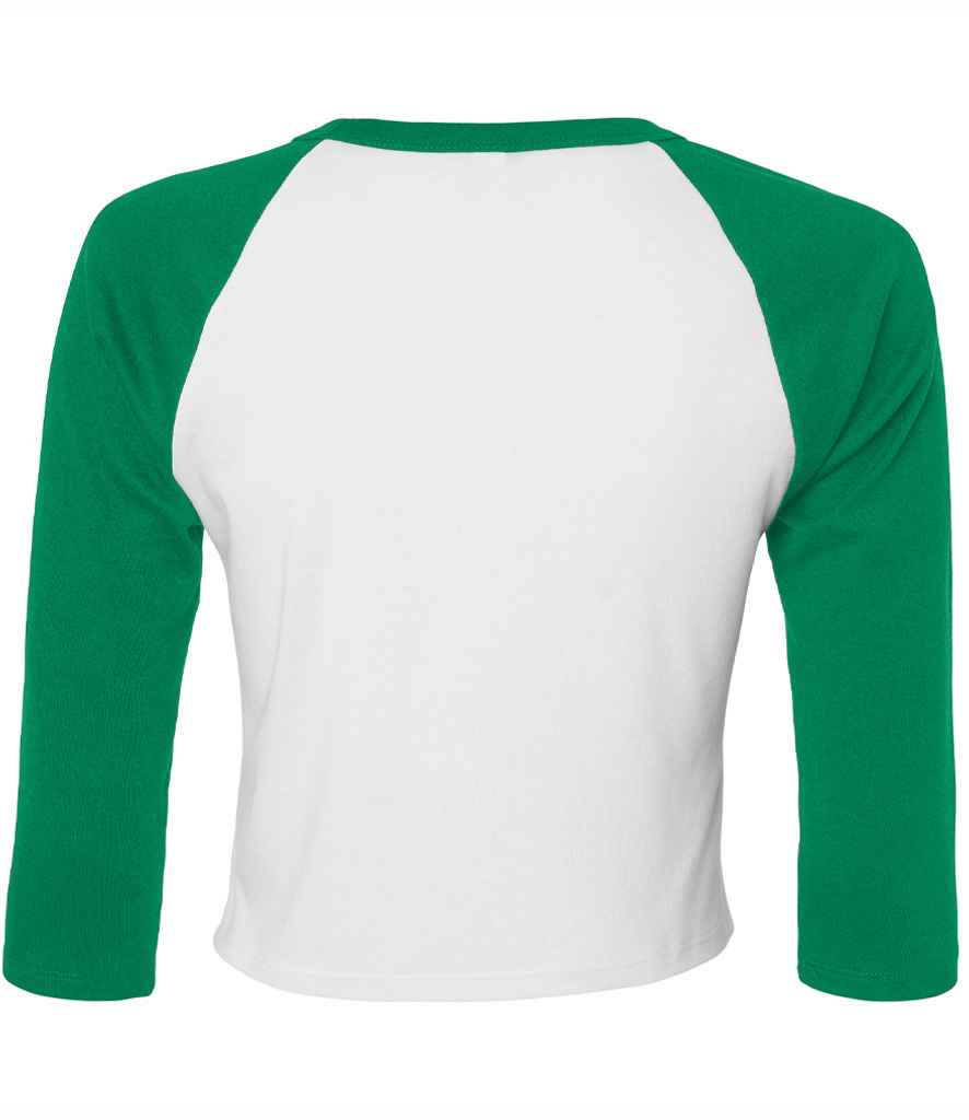 Bella Ladies Micro Rib 3/4 Raglan Baby T-Shirt