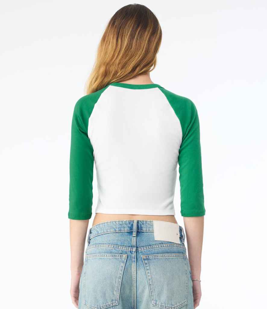 Bella Ladies Micro Rib 3/4 Raglan Baby T-Shirt