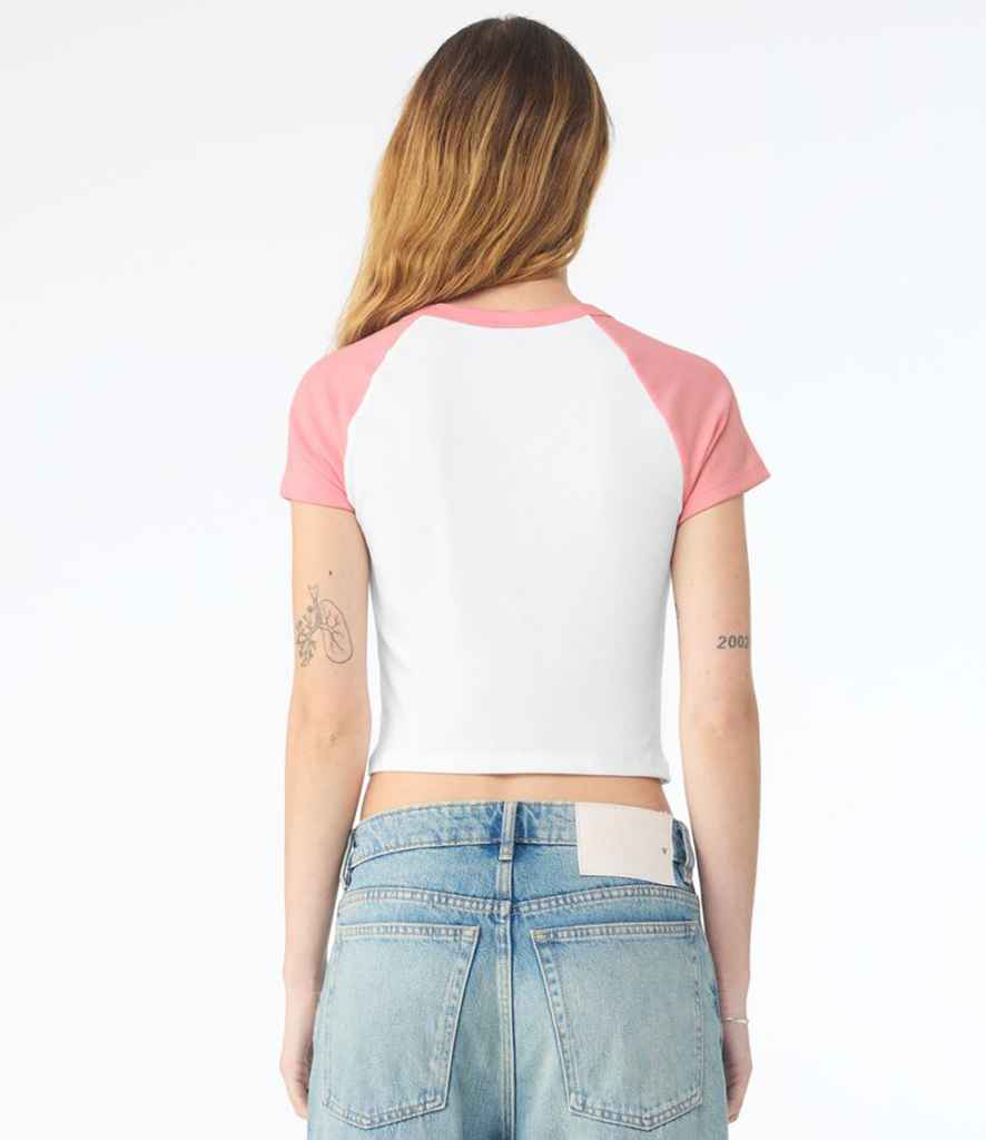 Bella Ladies Micro Rib Raglan Baby T-Shirt