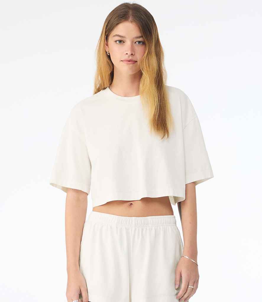 Bella Ladies Heavyweight Washed Cropped T-Shirt