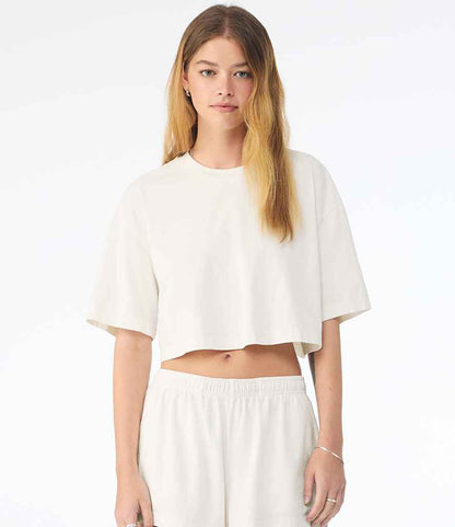 Bella Ladies Heavyweight Washed Cropped T-Shirt