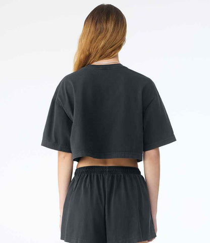 Bella Ladies Heavyweight Washed Cropped T-Shirt