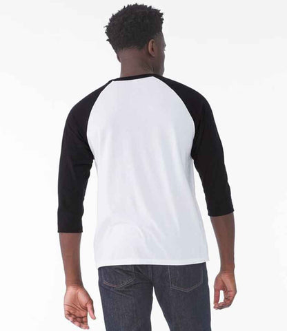 Canvas Unisex 3/4 Sleeve Baseball T-Shirt