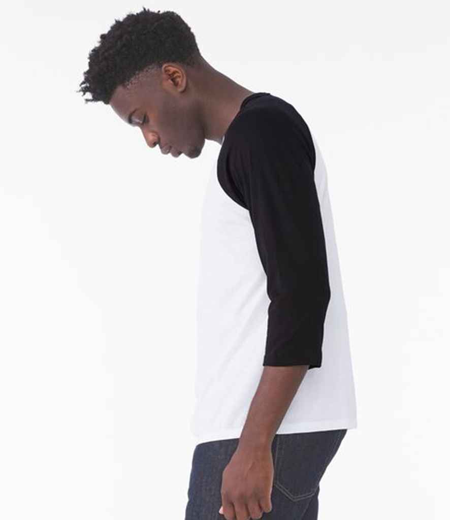 Canvas Unisex 3/4 Sleeve Baseball T-Shirt