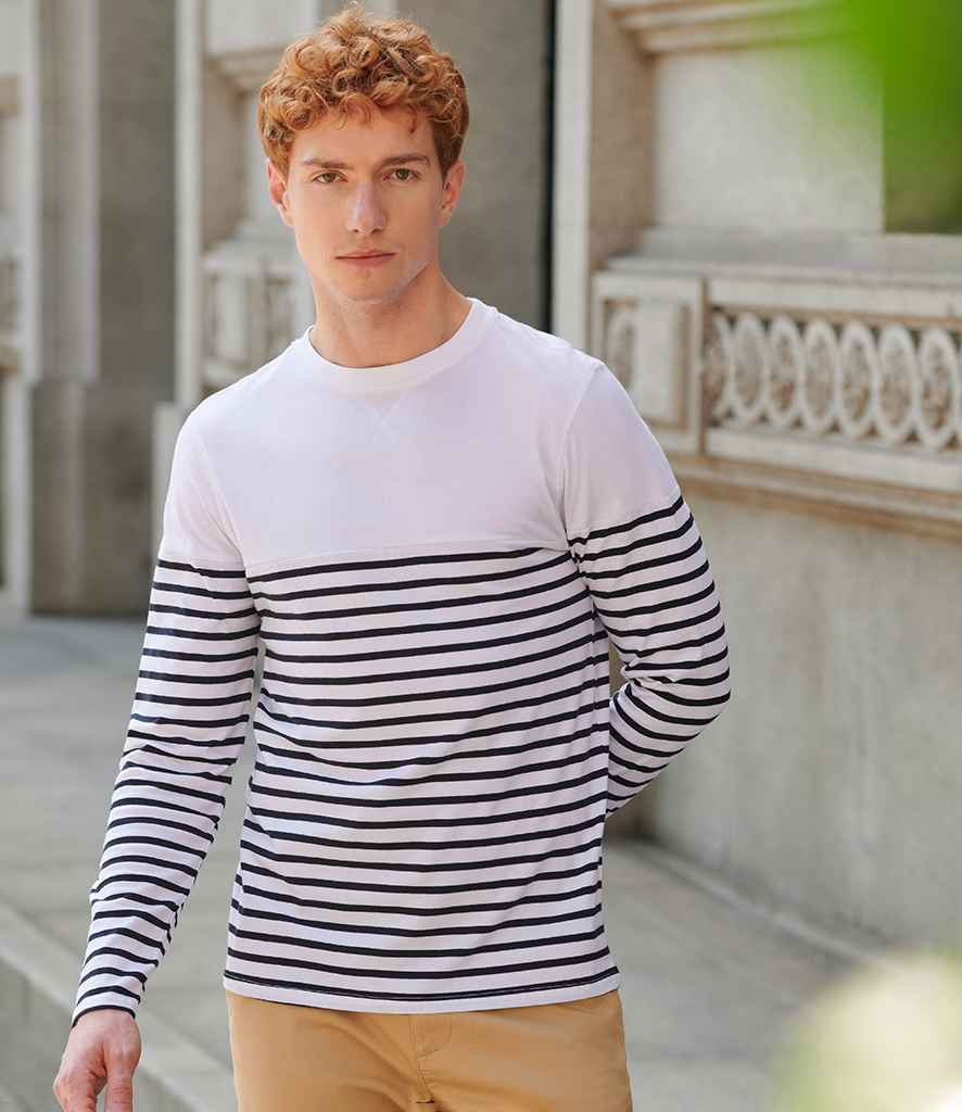 Front Row Unisex Long Sleeve Breton Striped T-Shirt