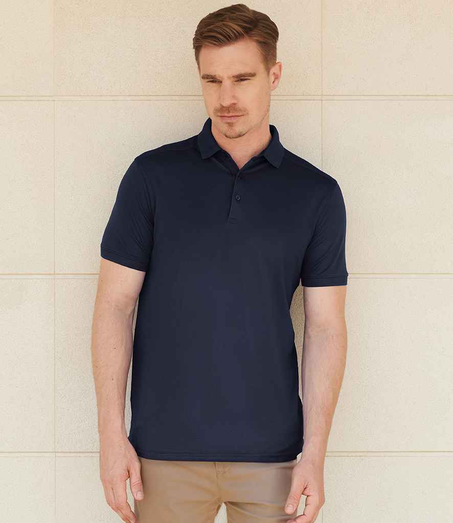 Henbury Slim Fit Stretch Microfine Piqué Polo Shirt