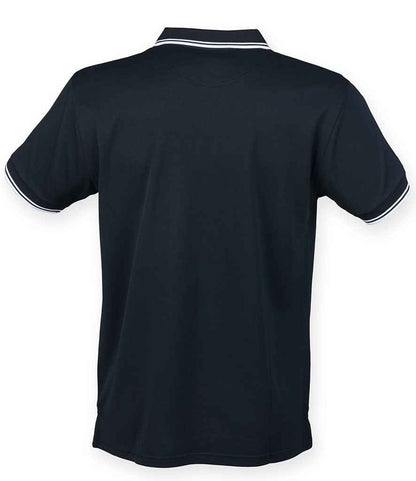 Henbury Coolplus® Tipped Polo Shirt