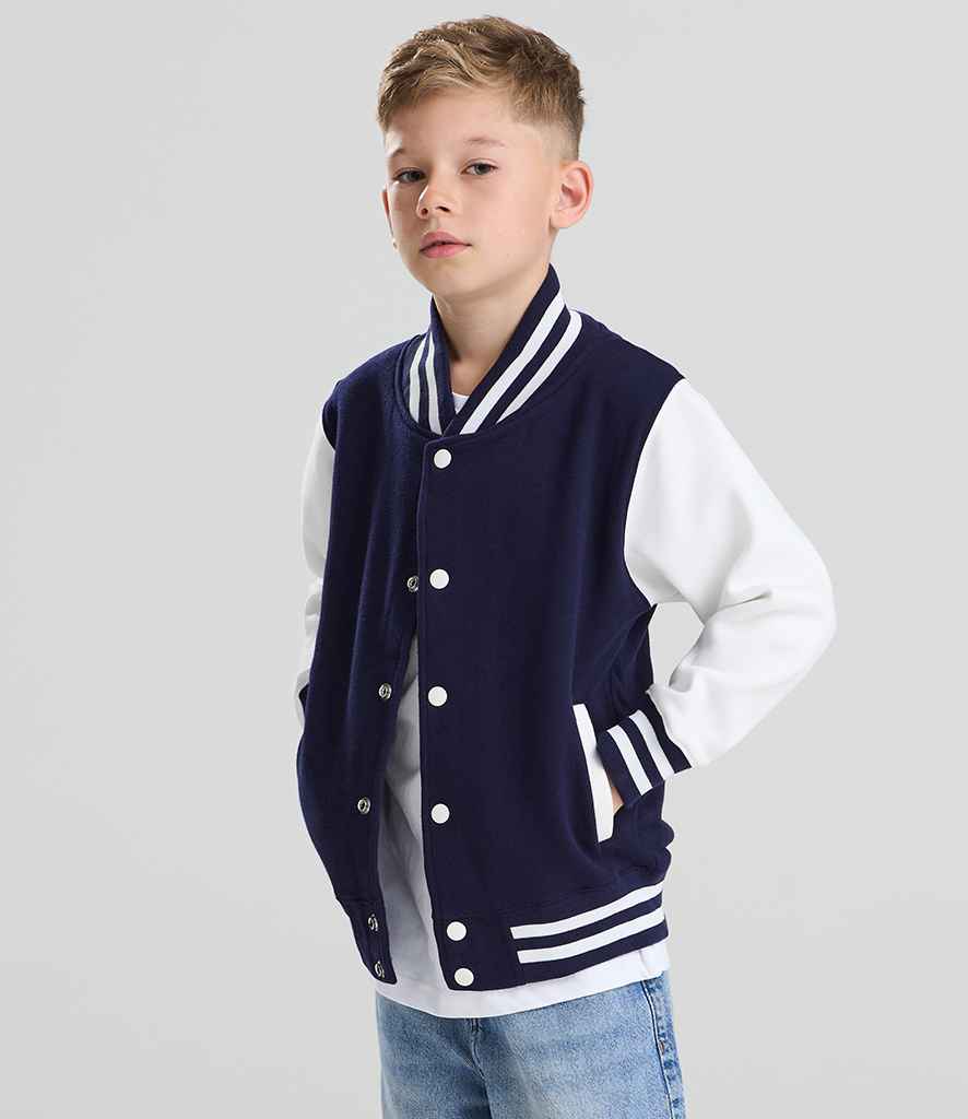 AWDis Kids Varsity Jacket