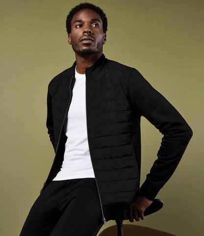 Kustom Kit Regular Fit Quilted Full Zip Sweat Jacket