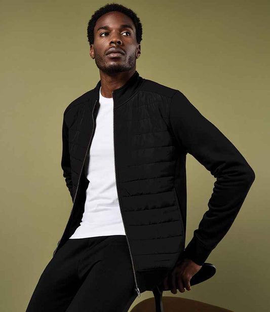 Kustom Kit Regular Fit Quilted Full Zip Sweat Jacket