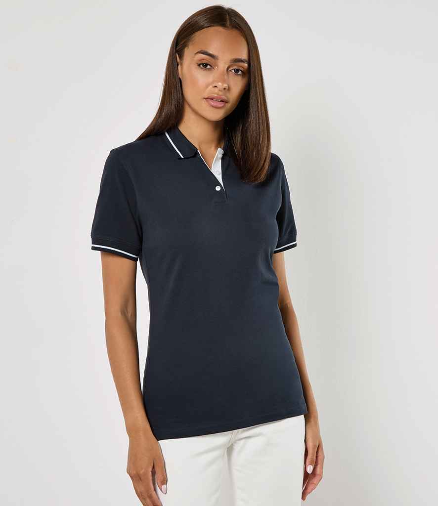 Kustom Kit Ladies St Mellion Tipped Cotton Piqué Polo Shirt