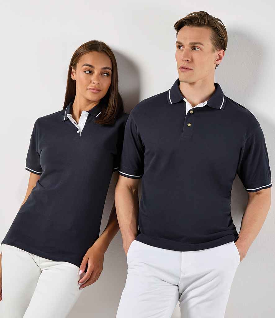 Kustom Kit Ladies St Mellion Tipped Cotton Piqué Polo Shirt