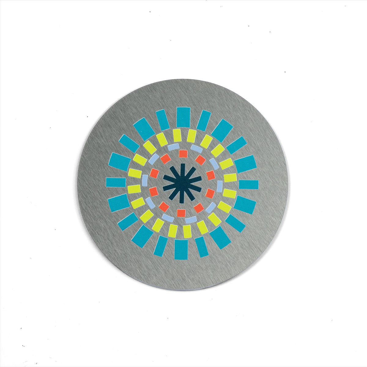 Stainless Steel Circular Printed Coaster