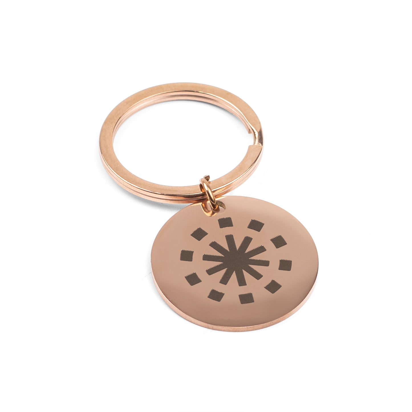 Plated Stainless Steel Keyring