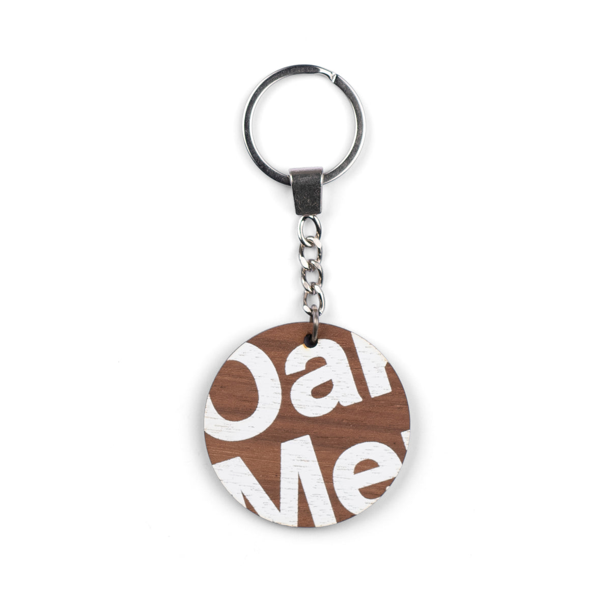 Walnut Custom Shape Keyring