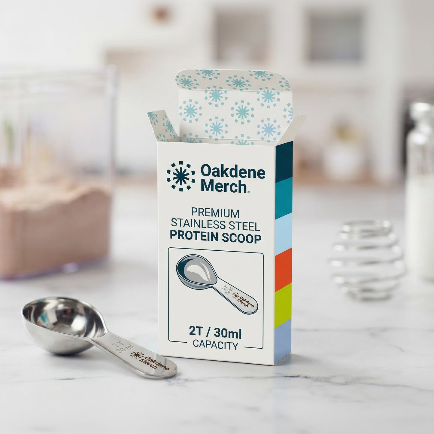 Branded Stainless Steel Protein Scoop